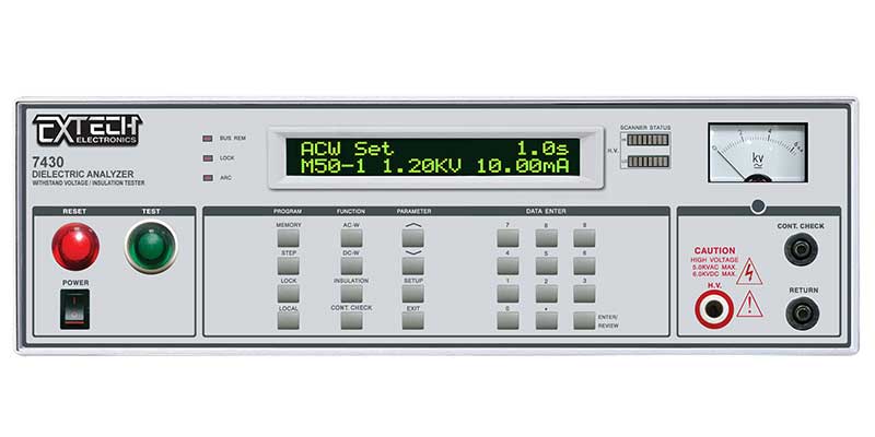 Extech 7430 / EEC 7430 – 안전 규격 종합 분석기